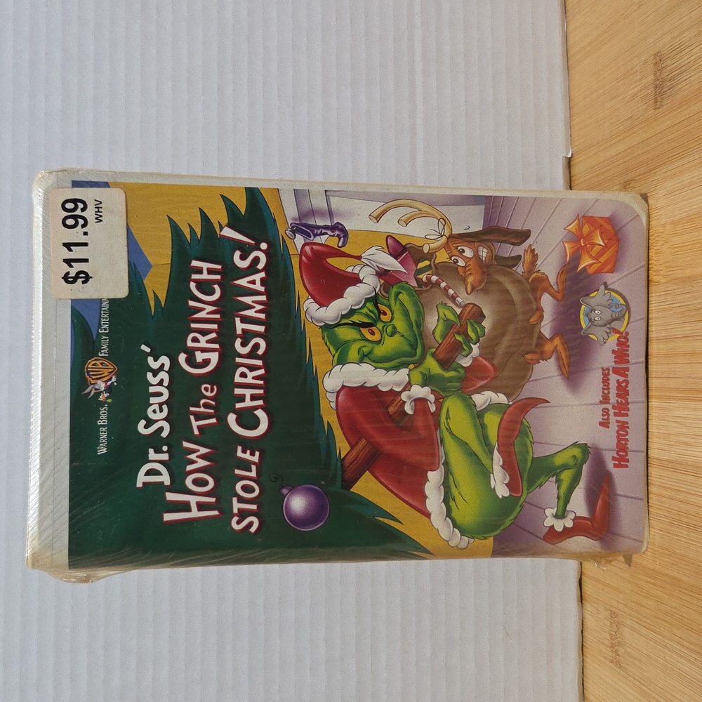 Warner Bros. Dr. Seuss's Grinch Christmas VHS - Sealed..